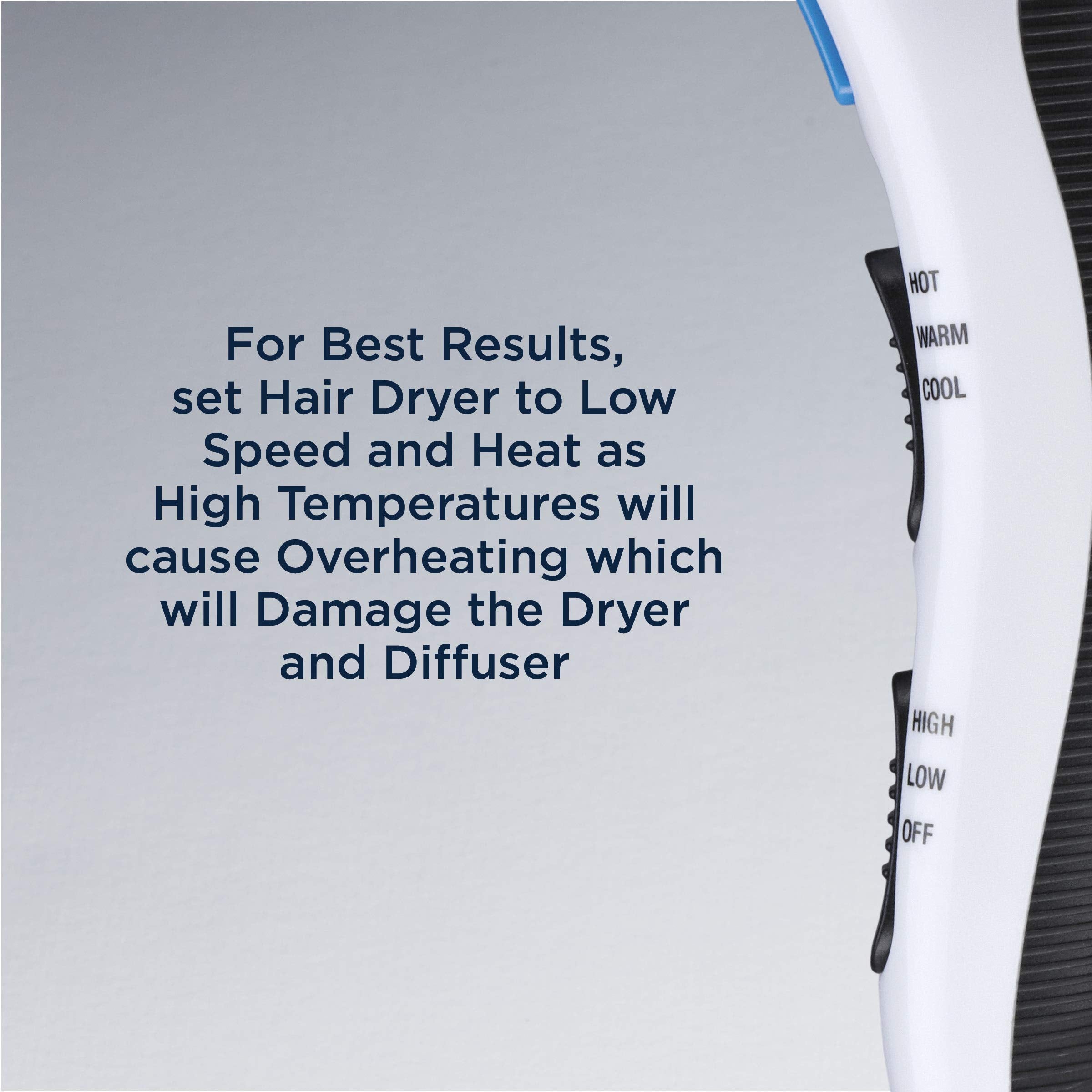 Conair Volumizing Hair Diffuser, Adjustable Hair Dryer Attachment for Frizz-Free Curls to Fit Hair Dryer Nozzles from 1.8” to 2.3” Conair Volumizing Hair Diffuser, Adjustable Hair Dryer Attachment for Frizz-Free Curls to Fit Hair Dryer Nozzles from 1.8” to 2.3”